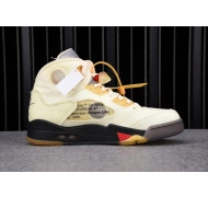 Jordan OFF-WHITE 5 DH8565-100 Sail Retro 0815